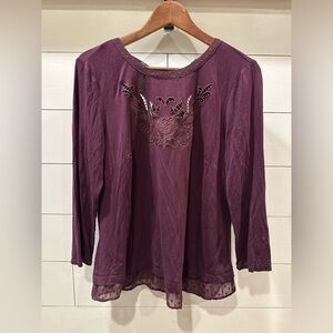 Daniel Rainn Purple Women's Top- size Medium